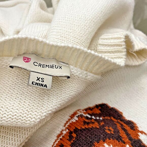 CREMIEUX sweater men's size XS Dog w scarf  Long sleeves cotton - Picture 4 of 13